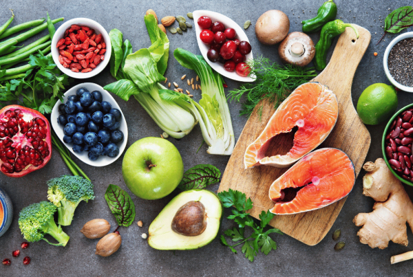 Healthy food against stress and anxiety