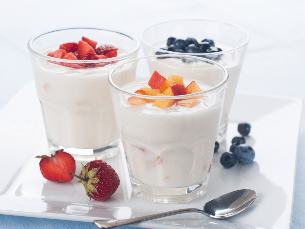 Fruit yogurt with collagen