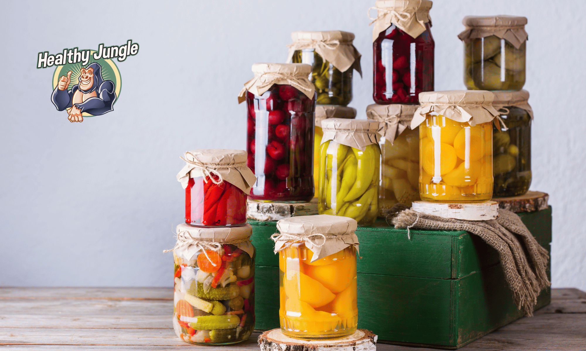 Winter soup with fermented fruits and vegetables