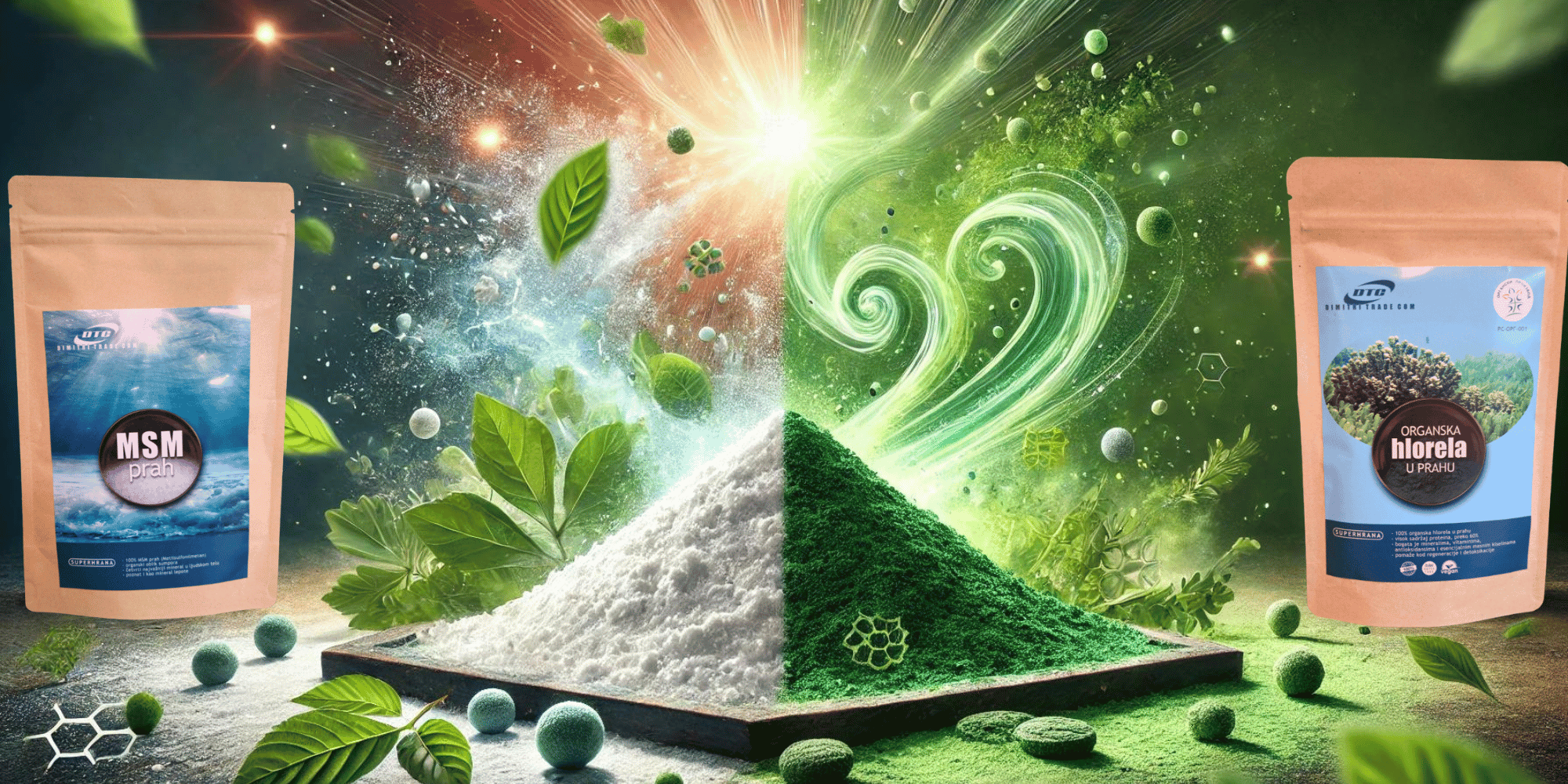 Chlorella and MSM powder