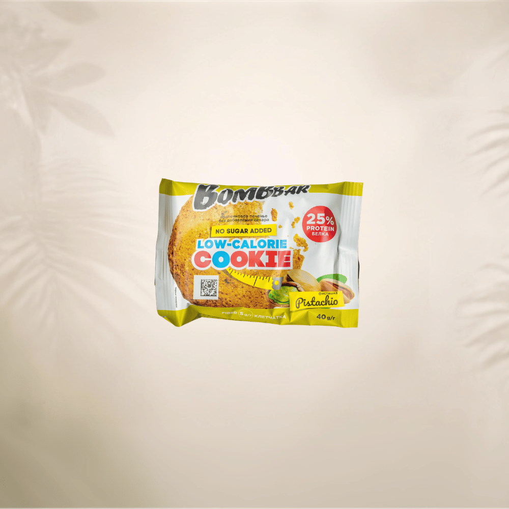 Bombbar - Niskokalorični proteinski keks - Pistać 40g 1 Bombbar - Low-calorie protein cookie - Pistachio
