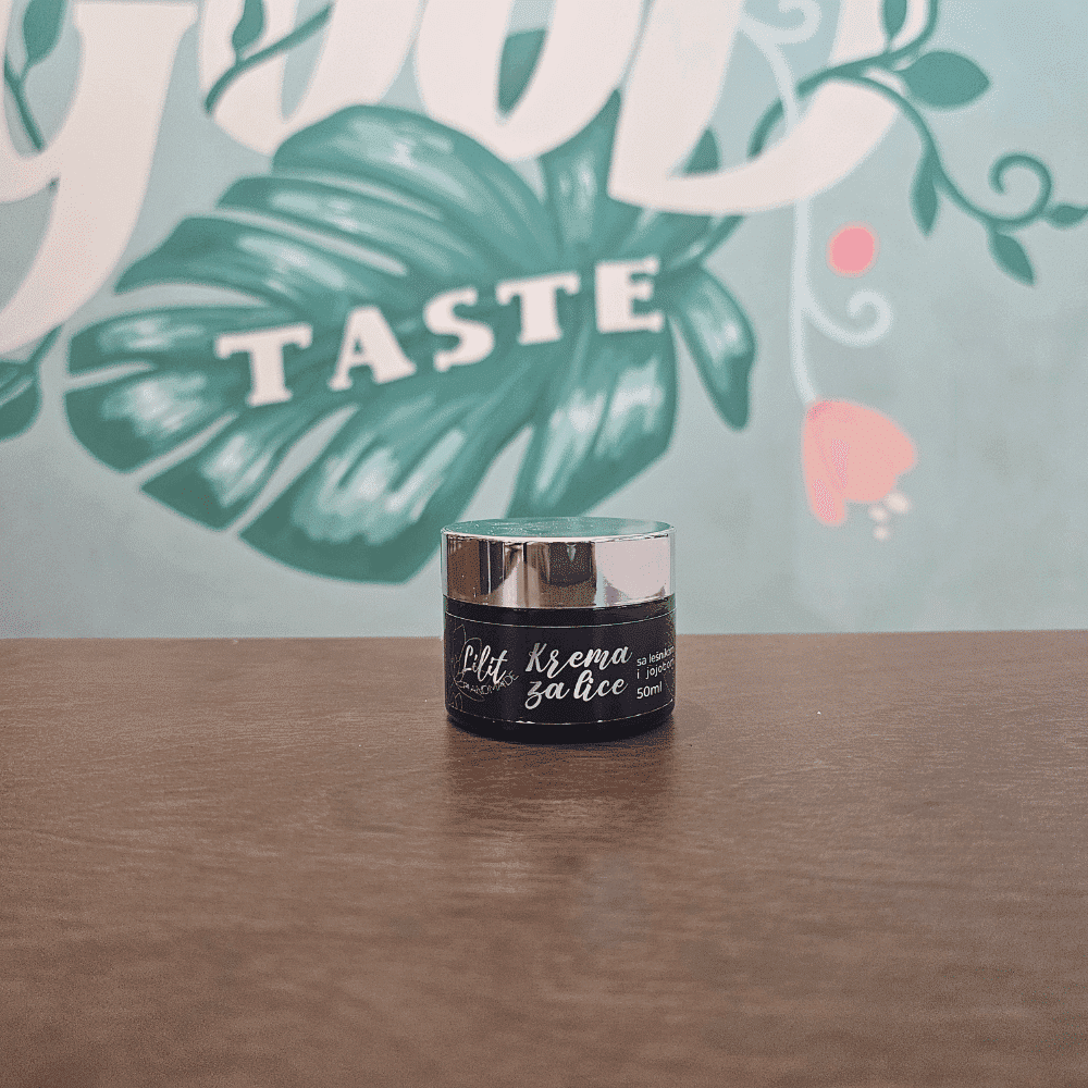 Lilit - Natural face cream with hazelnut and jojoba 50ml 1 Lilit - Natural face cream with hazelnut and jojoba