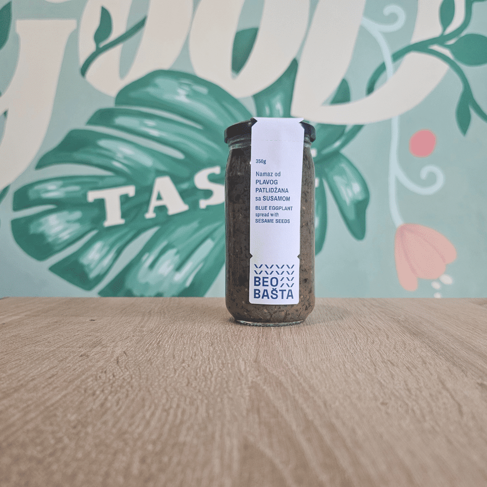 Beobašta - Blue eggplant spread with sesame 350g 1 Beobašta - Blue eggplant spread with sesame