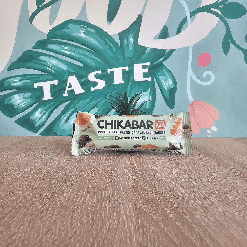 Chikabar - Protein bar - Peanuts and salted caramel 60g 1 Chikabar - Low-calorie protein bar - Peanuts and salted caramel