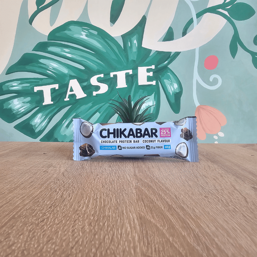 Chikabar - Protein bar - Choco coconut 60g 1 Chikabar - Low calorie protein bar - Coconut