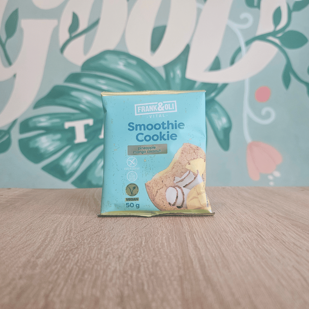Frank & Oli - Biscuit with coconut, pineapple and mango 50g 1 Frank & Oli - Gluten-free biscuit - Pineapple, mango and coconut