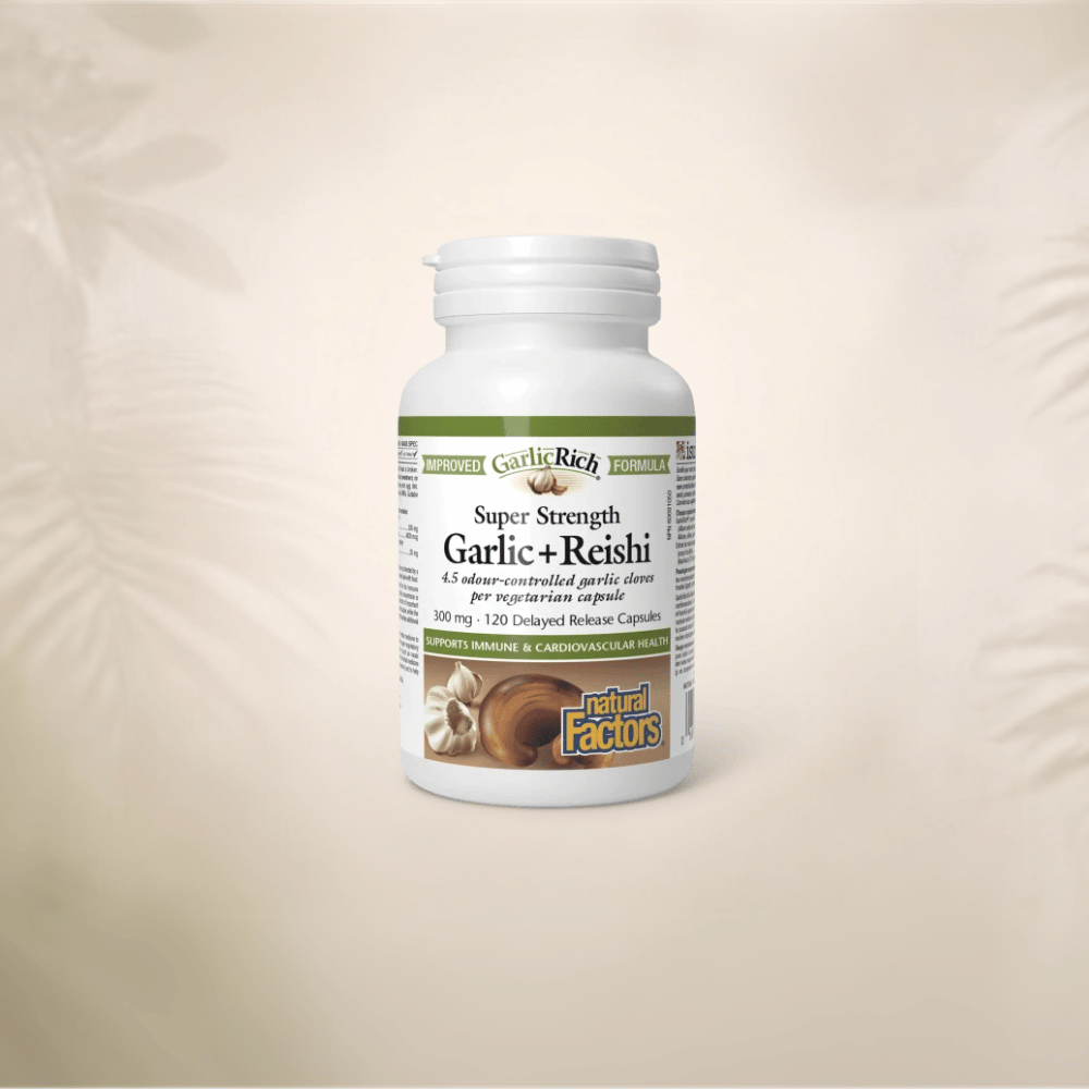 Natural Factors - GarlicRich - Garlic + Reishi 120 kapsula 1 Natural Factors - GarlicRich - Garlic + Reishi