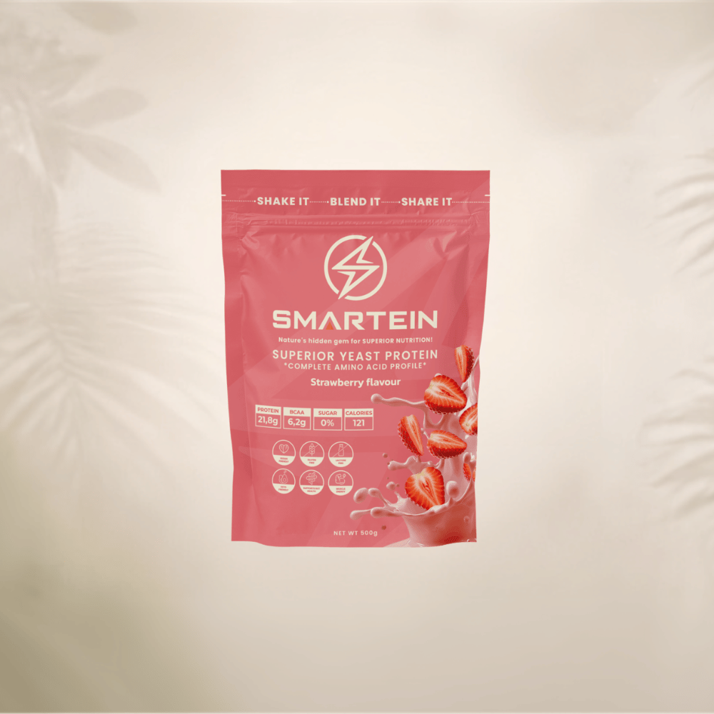 Smartein - Veganski protein od kvasca - Jagoda 1 Smartein - Superior yeast protein - Strawberry flavour