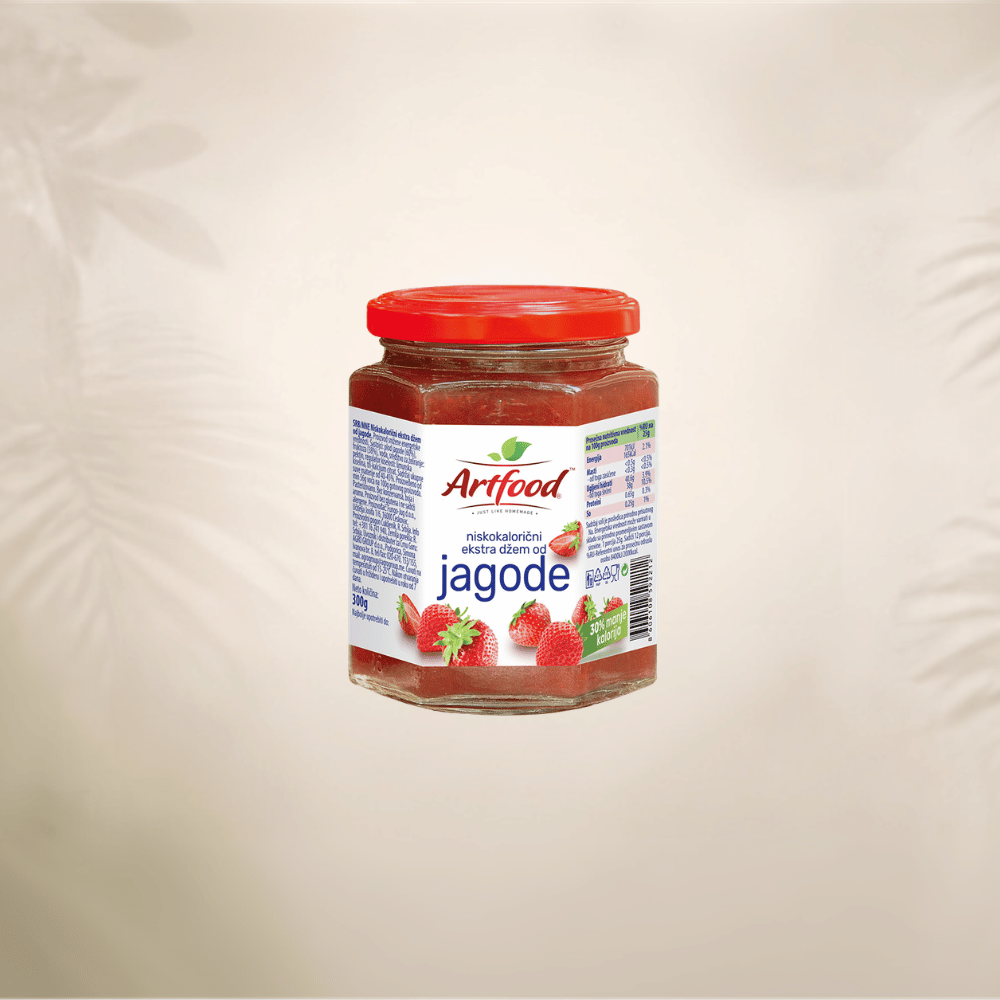 Artfood - Niskokalorični džem od jagode 300g 1 Artfood - Niskokalorični džem - Jagoda