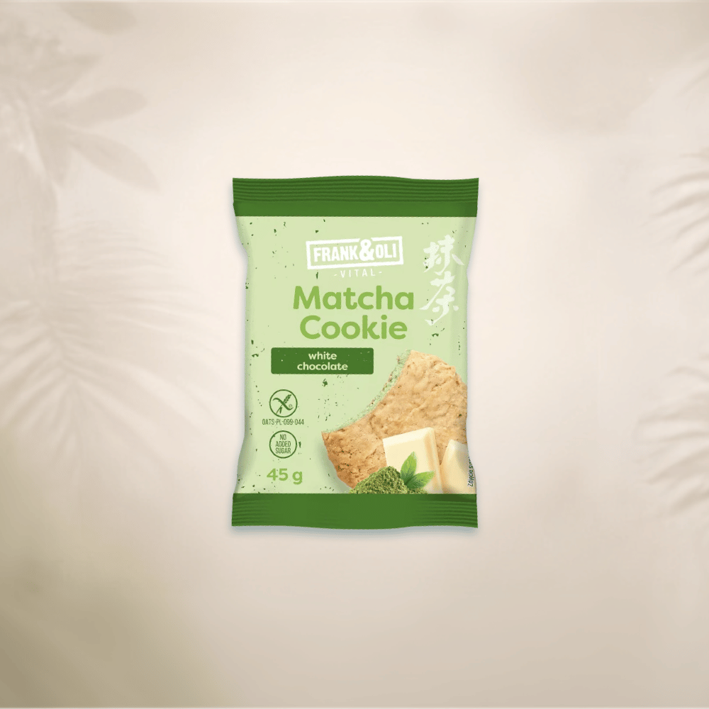 Frank & Oli - Matcha cookie - Bela čokolada 45g 1 Frank & Oli - Matcha cookie - Bela čokolada