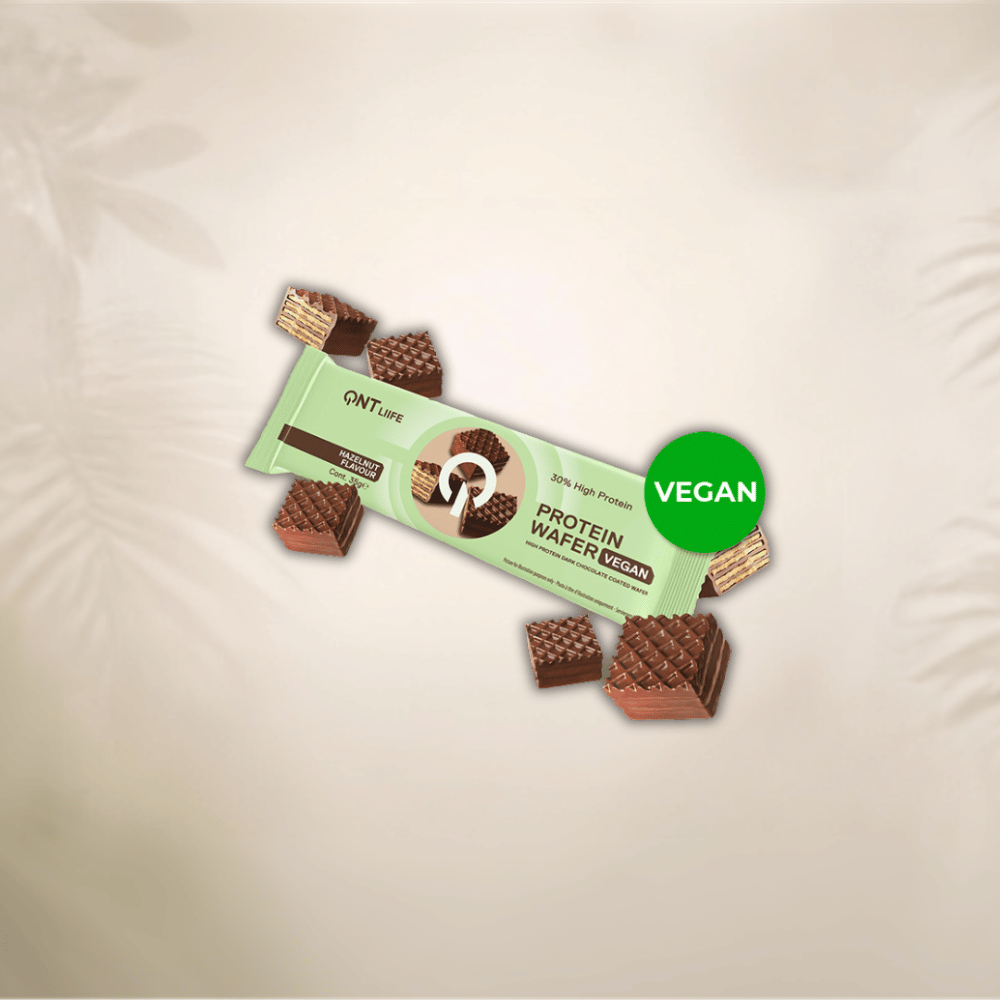 QNT - Protein Vegan Wafer - Hazelnut 35g 1 QNT - Protein Vegan Wafer - Hazelnut 35g